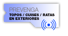 Prevenga Topos, Cuises y Ratas en Exteriores